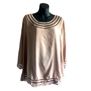 Beautiful Blouse. Tan. Size 16